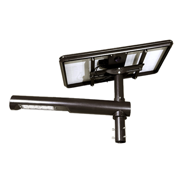 Lampe de rue séparée solaire _ tête ronde 60w